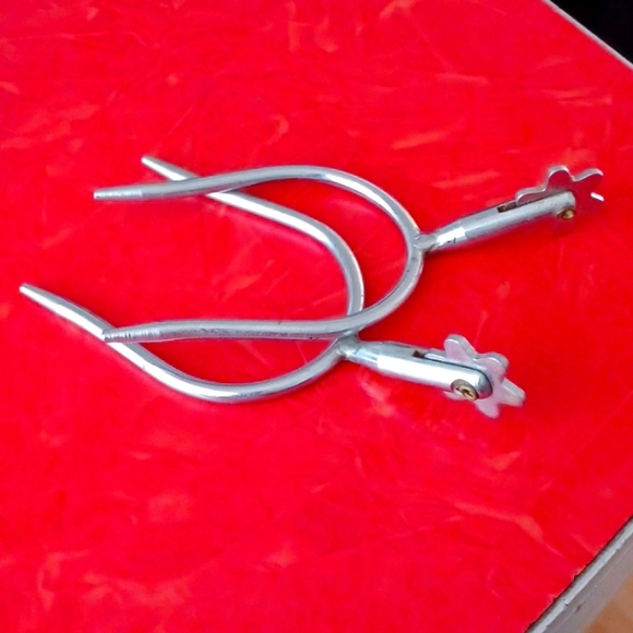 Chrome quick on spurs children cowboy Boot spurs - Picture 1 of 3